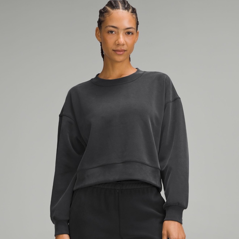 Lululemon Softstreme Perfectly Oversized Cropped Crew size 2